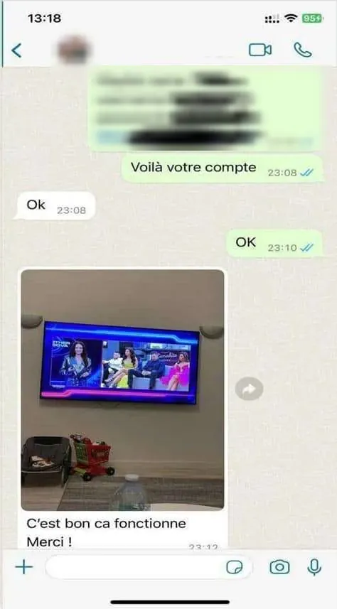 WhatsApp message from a customer 3
